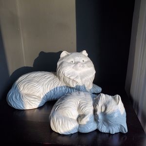 Cat Kitten Ceramic Mold Set Vintage